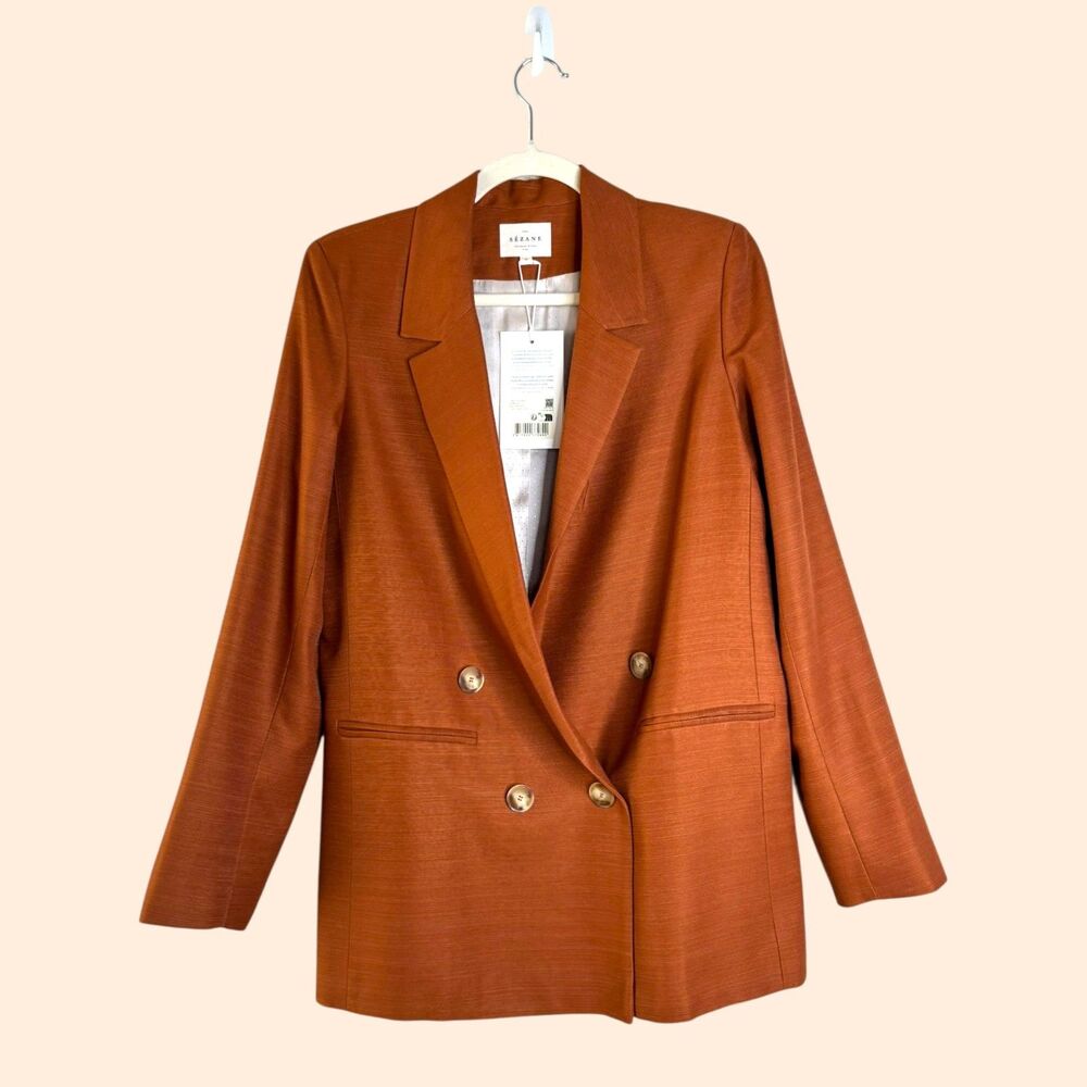 Sezane Chelsea Jacket Caramel
